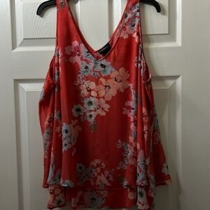 Swing Flowy Double-Layer Chiffon Floral Tank 22